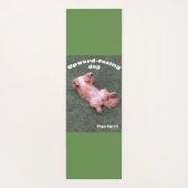 犬はヨガのエクササイズをインスパイア ヨガマット (裏面)