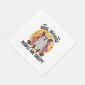 犬は人が気味悪いから スタンダードランチョンナプキン (角)