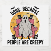 犬は人が気味悪いから スパークリングワインラベル (シングルラベル)