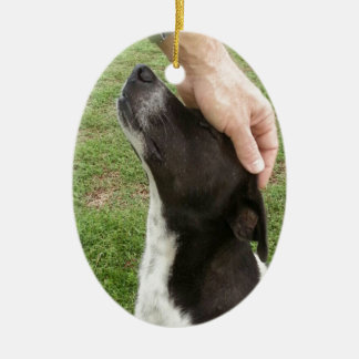 犬は人で親友です! セラミックオーナメント