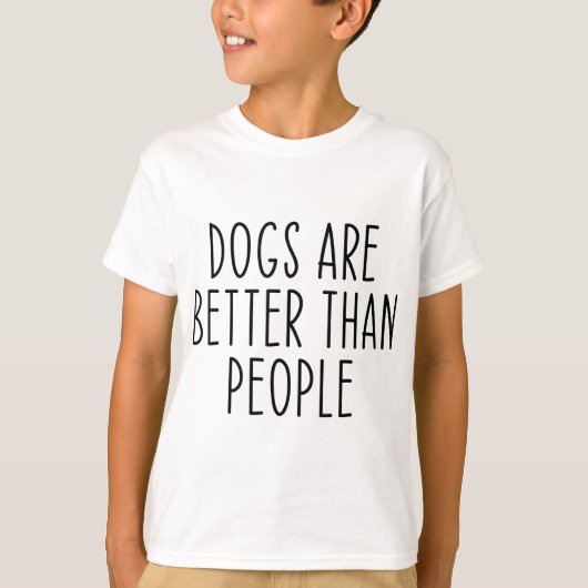 犬は人よりも優れている犬のオーナー犬の恋人ペ Tシャツ (正面)