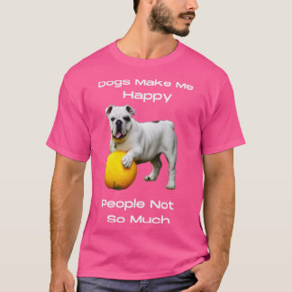 犬は人を幸せにするほどではない Tシャツ