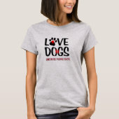 犬は人吸が愛犬の贈り物おもしろい Tシャツ (正面)