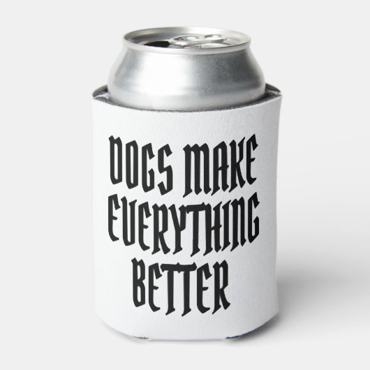 犬は何でも良くする。 缶クーラー (缶正面)