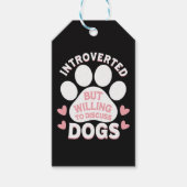 犬は内向的だけど犬の話なら喜んで ギフトタグ (正面)
