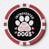 犬は内向的だけど犬の話なら喜んで ポーカーチップ (正面)