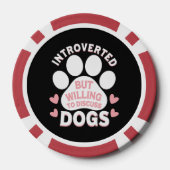 犬は内向的だけど犬の話なら喜んで ポーカーチップ (裏面)