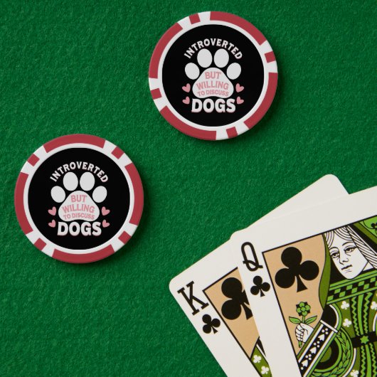 犬は内向的だけど犬の話なら喜んで ポーカーチップ (ポーカーテーブル (ダブル))