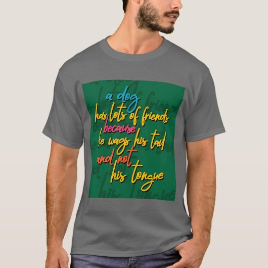 犬は友達ギフト Tシャツ (正面)
