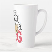 犬は命が惜しい カフェラテマグ (右)