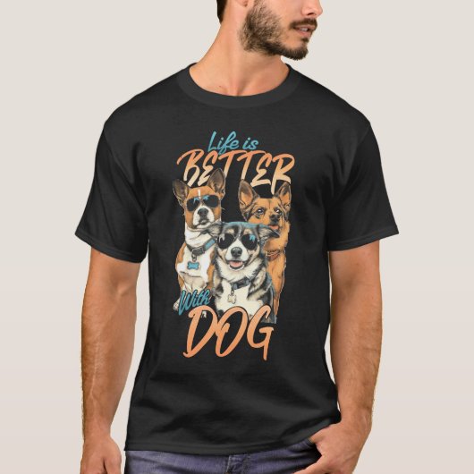 犬は命が惜しい Tシャツ (正面)