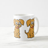 犬は困惑している コーヒー コーヒーマグカップ (正面右)