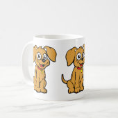 犬は困惑している コーヒー コーヒーマグカップ (正面左)