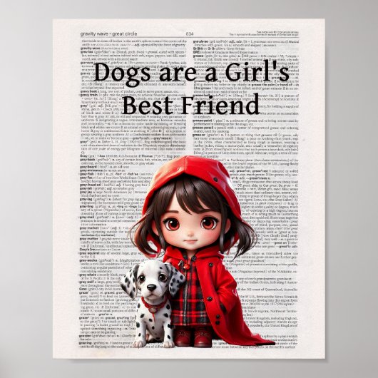 犬は女の子の最高の友だ- ポスター (正面)