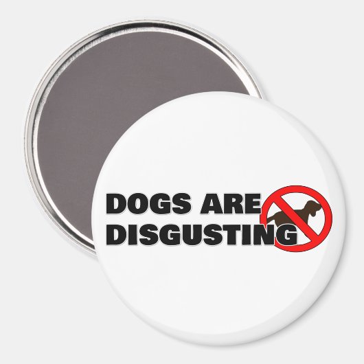 犬は嫌だ マグネット (正面/裏面)
