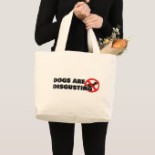 犬は嫌だ ラージトートバッグ (正面(商品))