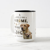 犬は家にある – ポー素朴ラブマグ ツートーンマグカップ (正面左)