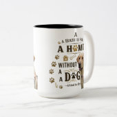 犬は家にある – ポー素朴ラブマグ ツートーンマグカップ (正面右)