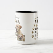 犬は家にある – ポー素朴ラブマグ ツートーンマグカップ (中央)