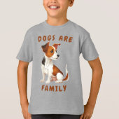 犬は家族だ Tシャツ (正面)