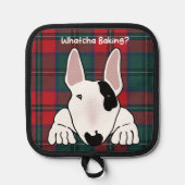 犬は彼の共有のベーキングを求めている 鍋敷き (正面)