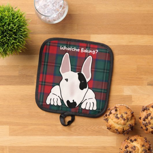 犬は彼の共有のベーキングを求めている 鍋敷き (トップダウン)