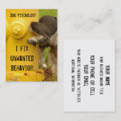 犬は忘れられないですトレーナー 名刺 (正面/裏面)