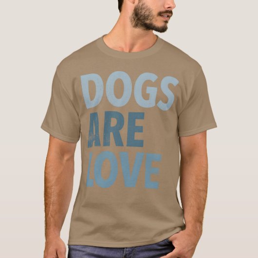 犬は愛の友達 Tシャツ (正面)