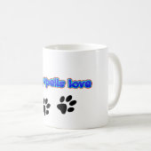 犬は愛をかく コーヒーマグカップ (正面右)