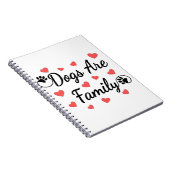 犬は愛犬家の家族タイポグラフィである ノートブック (右側)