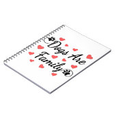 犬は愛犬家の家族タイポグラフィである ノートブック (左側)