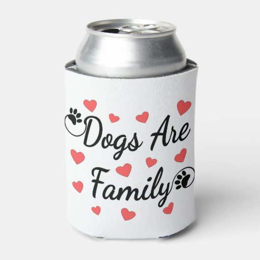 犬は愛犬家の家族タイポグラフィである 缶クーラー (缶正面)