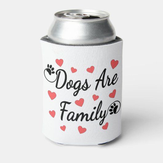 犬は愛犬家の家族タイポグラフィである 缶クーラー (缶裏面)