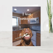 犬は感謝祭を愛します シーズンカード (正面)