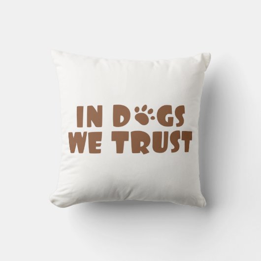 犬は我々が信頼する クッション (正面)