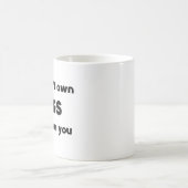 犬は所有しない コーヒーマグカップ (中央)