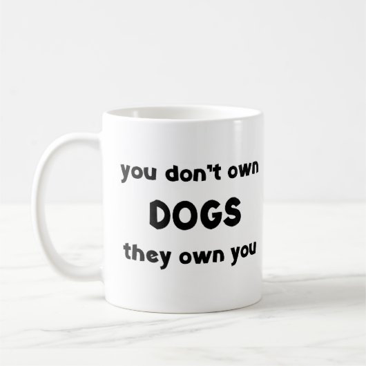 犬は所有しない コーヒーマグカップ (左)