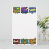 犬は文房具を遊ばします(Unlined) 便箋 (スタンド正面)