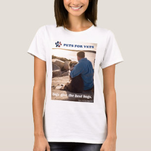 犬は最も最高のな抱擁を与えます Tシャツ