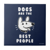 犬は最高の人だ タイル (正面)