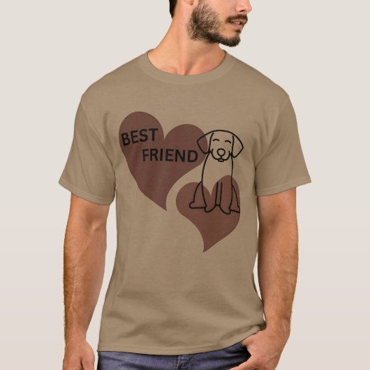 犬は最高の友達 ギフト Tシャツ (正面)