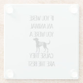 犬は最高の- ガラスコースター (裏面)