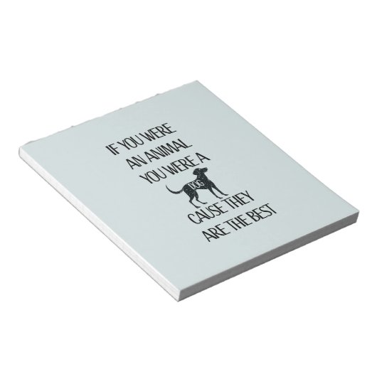 犬は最高の- ノートパッド (アングル)