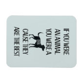 犬は最高の..犬好きにはぴったりな贈り物 マグネット (横)