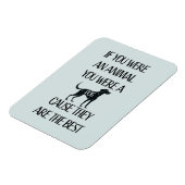 犬は最高の..犬好きにはぴったりな贈り物 マグネット (左側)