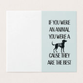 犬は最高の..犬好きにぴったりのカード (外部フラット)