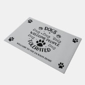 犬は歓迎し、人々は許容された ドアマット (アングル)