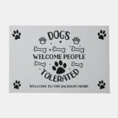 犬は歓迎し、人々は許容された ドアマット (正面)