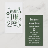 犬は歩きます 名刺 (正面/裏面)