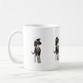 犬は混同しています コーヒーマグカップ (左)
